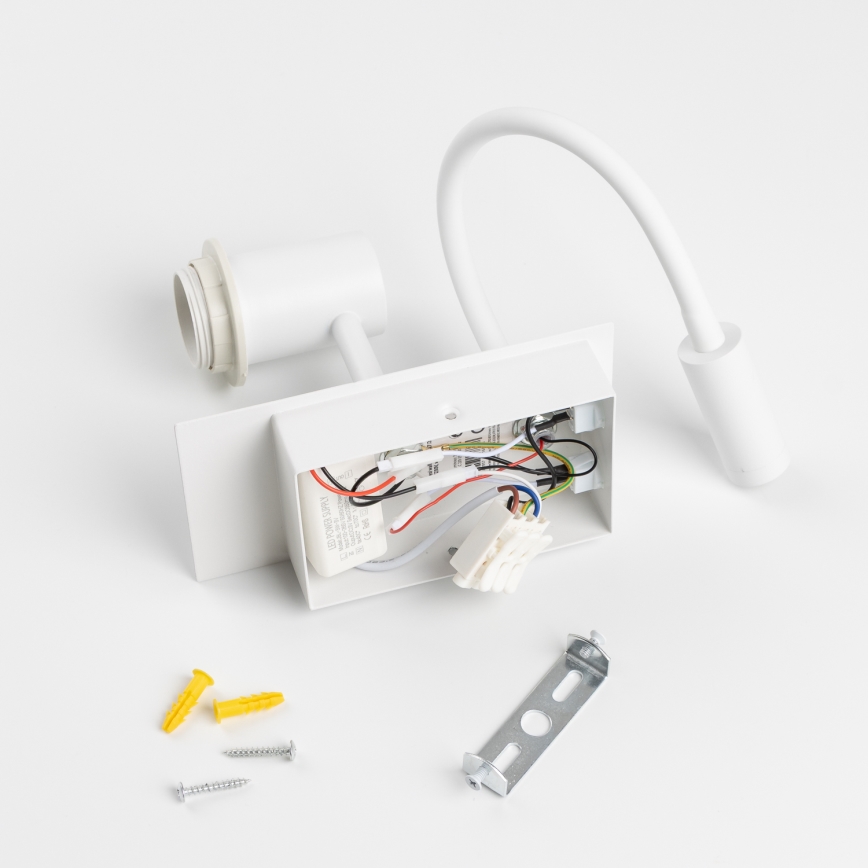 Brilagi - LED Aplique flexible NUBILA 1xE27/25W/230V + LED/3W blanco/morado