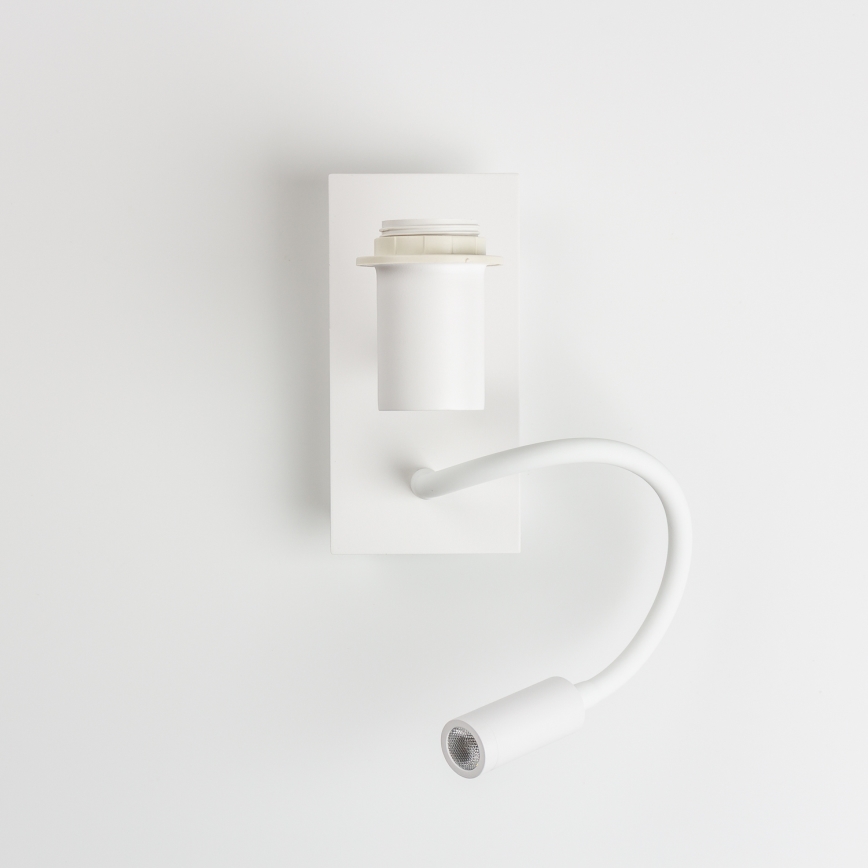 Brilagi - LED Aplique flexible NUBILA 1xE27/25W/230V + LED/3W blanco/rosa