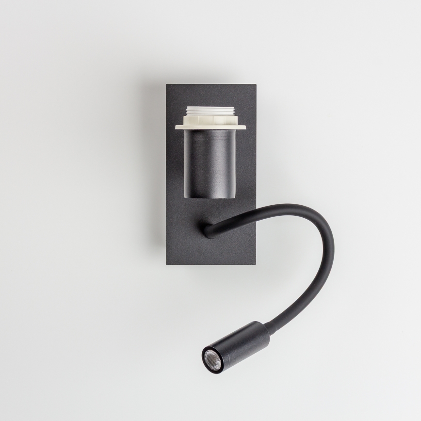 Brilagi - LED Aplique flexible NUBILA 1xE27/25W/230V + LED/3W negro/morada