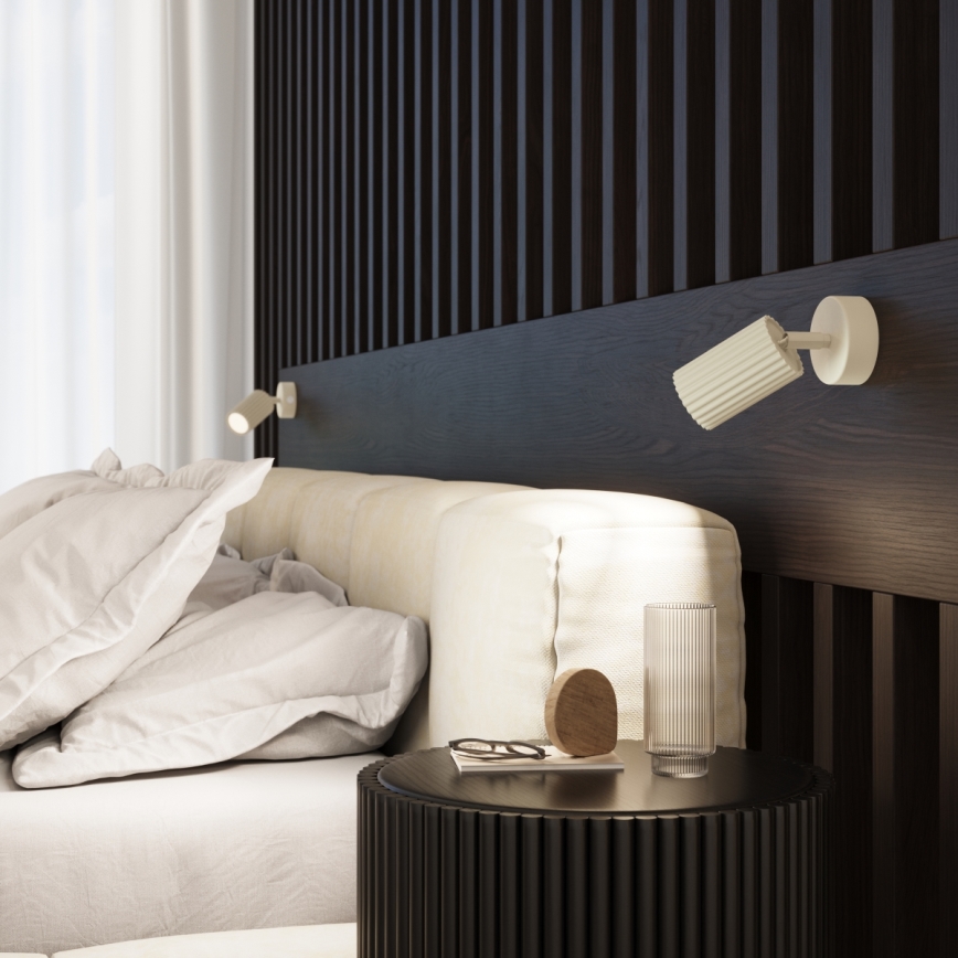 Brilagi - Aplique LED orientable de pared CRESTO 1xGU10/10W/230V color crema