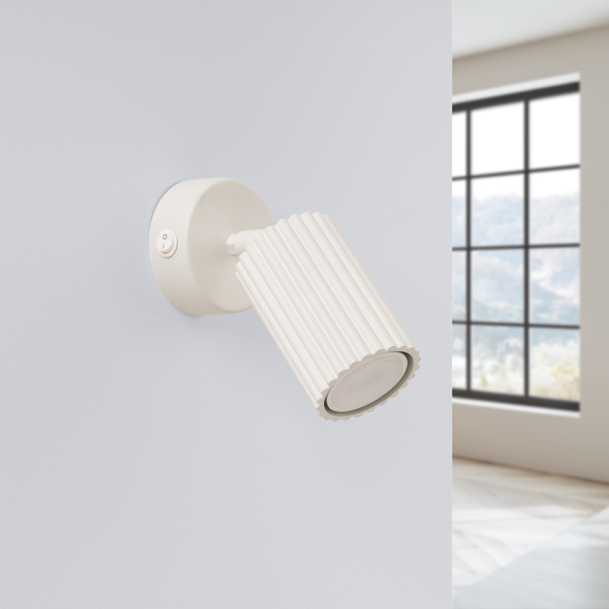 Brilagi - Aplique LED orientable de pared CRESTO 1xGU10/10W/230V color crema