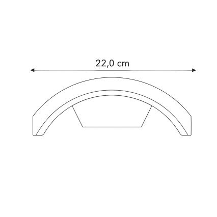 Brilagi - Aplique LED para exterior ARCELO LED/8W/230V IP54