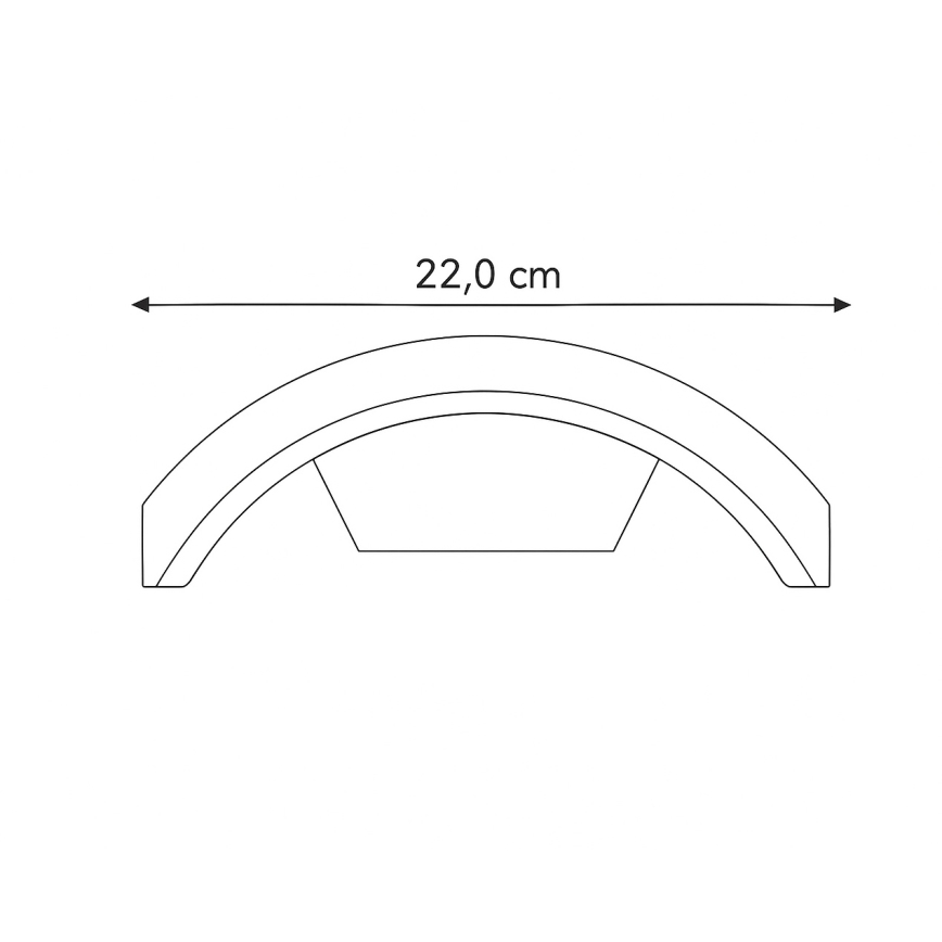 Brilagi - Aplique LED para exterior ARCELO LED/8W/230V IP54