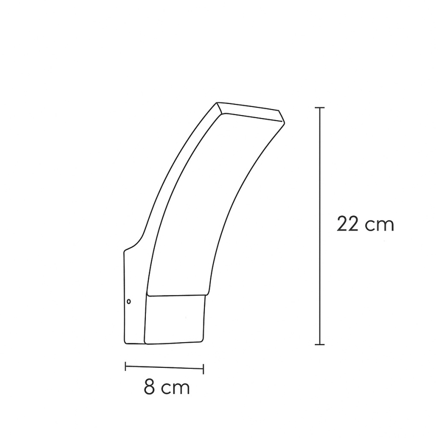 Brilagi - Aplique LED para exterior ARCELO LED/9W/230V IP44