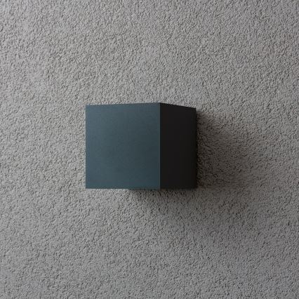 Brilagi - Aplique LED para exterior CUBE LED/6W/230V antracita IP54