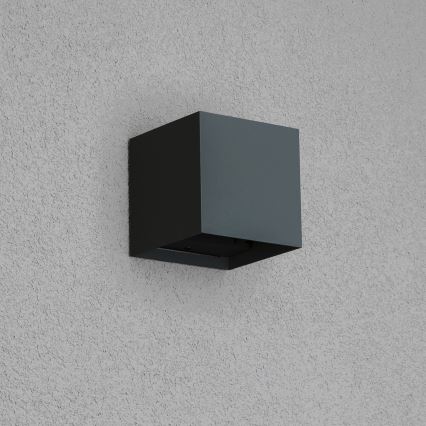 Brilagi - Aplique LED para exterior CUBE LED/6W/230V antracita IP54