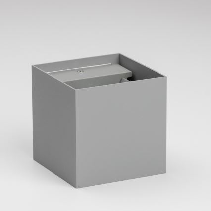 Brilagi - Aplique LED para exterior CUBE LED/6W/230V gris IP54