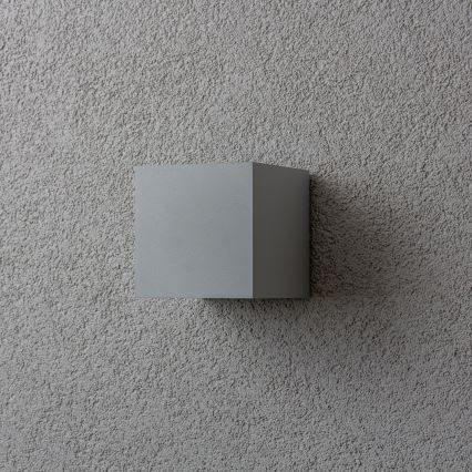 Brilagi - Aplique LED para exterior CUBE LED/6W/230V gris IP54