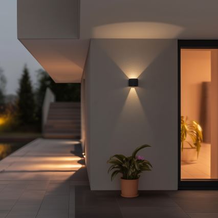 Brilagi - Aplique LED para exterior RONDO LED/6W/230V antracita IP54