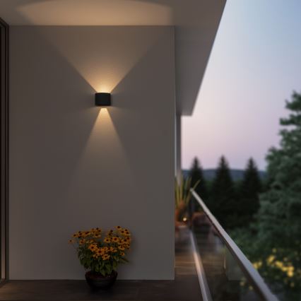 Brilagi - Aplique LED para exterior RONDO LED/6W/230V antracita IP54