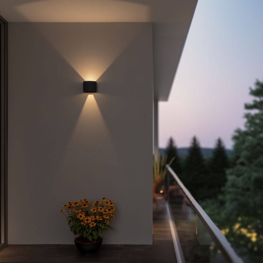 Brilagi - Aplique LED para exterior RONDO LED/6W/230V antracita IP54