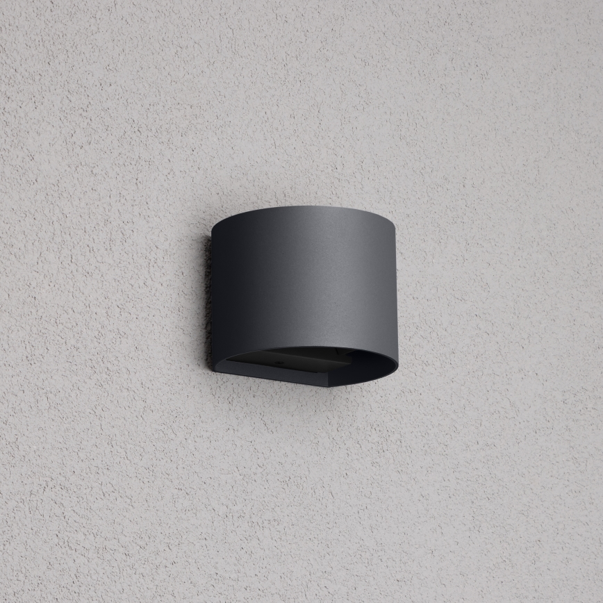 Brilagi - Aplique LED para exterior RONDO LED/6W/230V antracita IP54