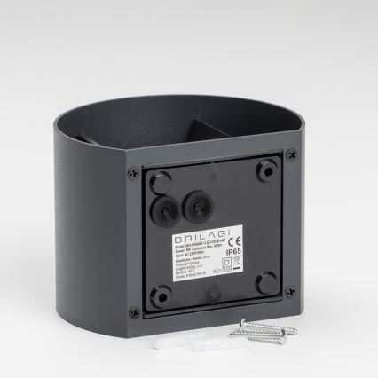 Brilagi - Aplique LED para exterior RONDO LED/6W/230V antracita IP54
