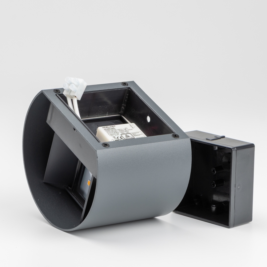 Brilagi - Aplique LED para exterior RONDO LED/6W/230V antracita IP54