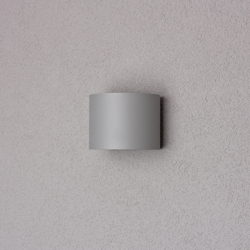 Brilagi - Aplique LED para exterior RONDO LED/6W/230V gris IP54