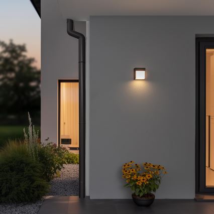 Brilagi - Aplique LED para exterior TERNI LED/12W/230V antracita IP44