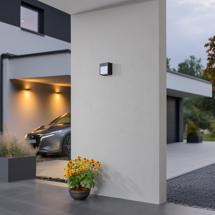 Brilagi - Aplique LED para exterior TERNI LED/12W/230V antracita IP44
