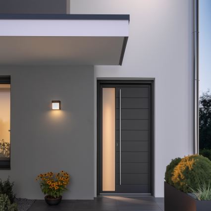 Brilagi - Aplique LED para exterior TERNI LED/12W/230V antracita IP44