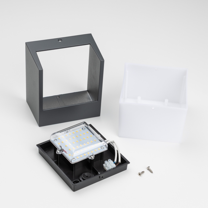 Brilagi - Aplique LED para exterior TERNI LED/12W/230V antracita IP44