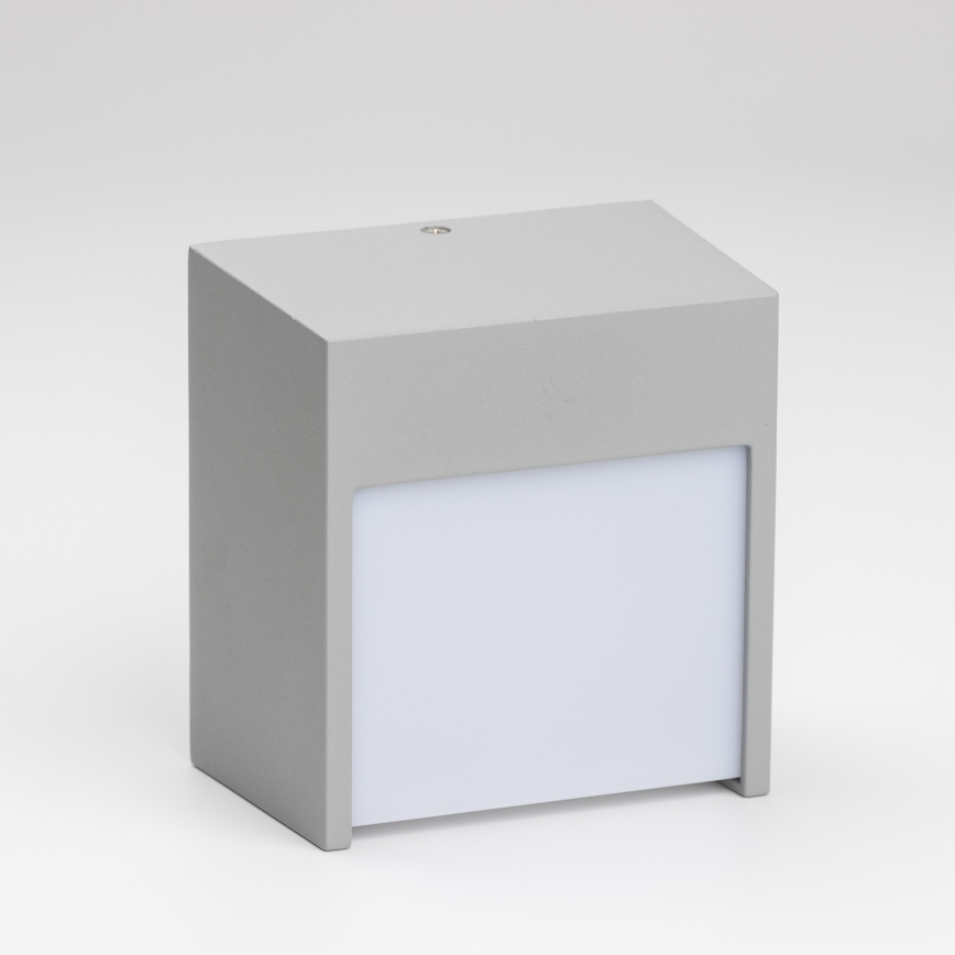 Brilagi - Aplique LED para exterior TERNI LED/12W/230V gris IP44