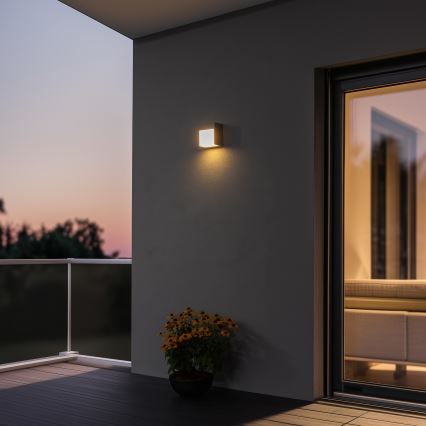 Brilagi - Aplique LED para exterior TERNI LED/12W/230V gris IP44