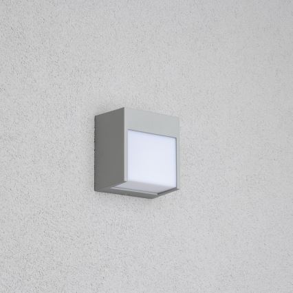 Brilagi - Aplique LED para exterior TERNI LED/12W/230V gris IP44
