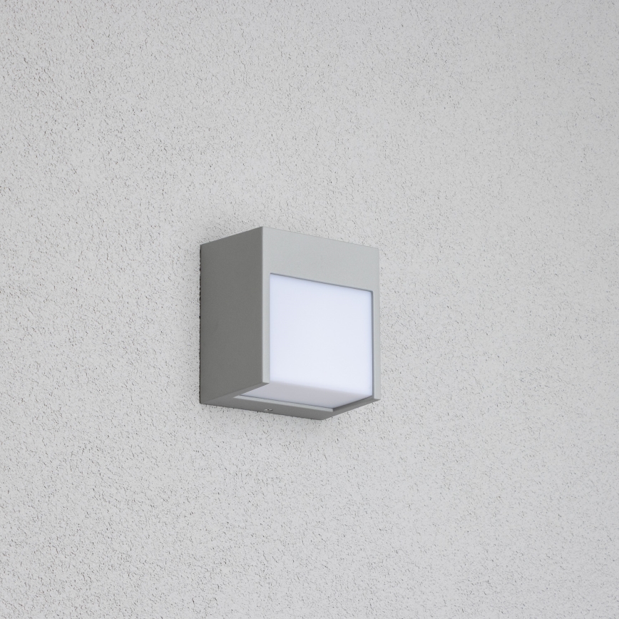 Brilagi - Aplique LED para exterior TERNI LED/12W/230V gris IP44