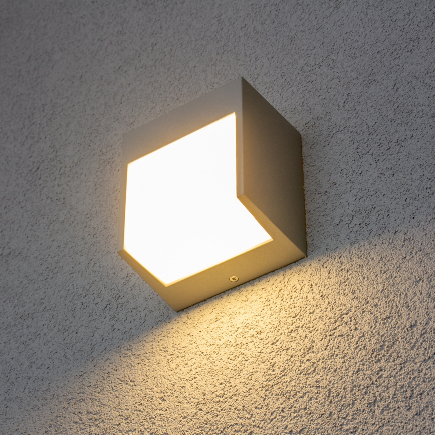 Brilagi - Aplique LED para exterior TERNI LED/12W/230V gris IP44