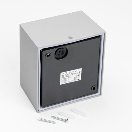Brilagi - Aplique LED para exterior TERNI LED/12W/230V gris IP44