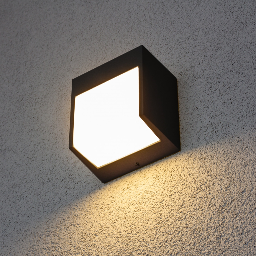 Brilagi - Aplique LED para exterior TERNI LED/12W/230V negro IP44