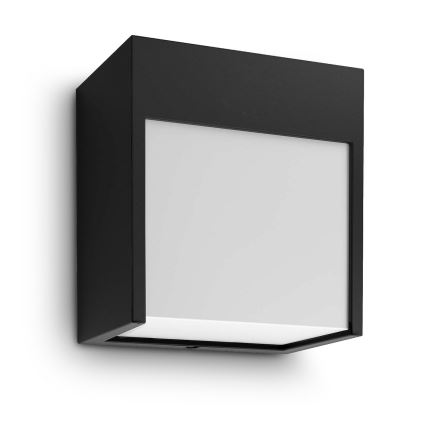 Brilagi - Aplique LED para exterior TERNI LED/12W/230V negro IP44