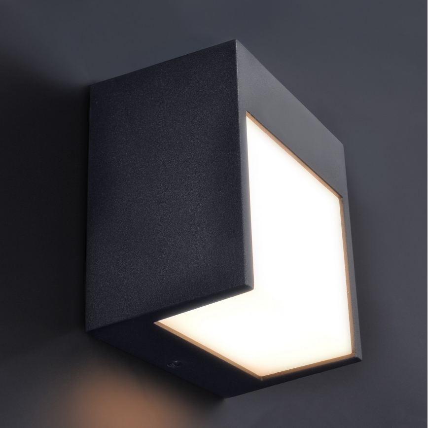 Brilagi - Aplique LED para exterior TERNI LED/12W/230V negro IP44