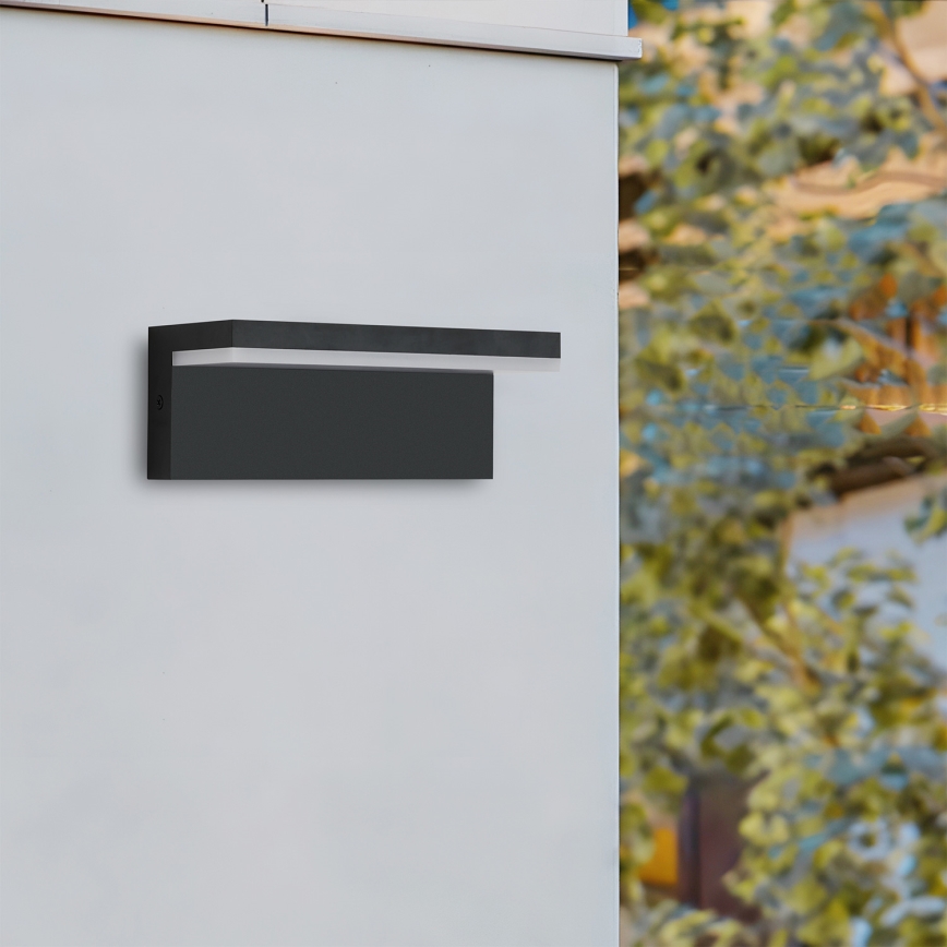 Brilagi - Aplique LED para exterior TESSI LED/10W/230V negro IP54