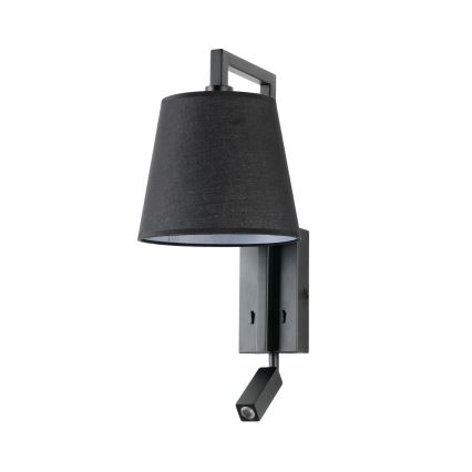Brilagi - Aplique LED RAYA 1xE14/40W/230V + LED/3W negro