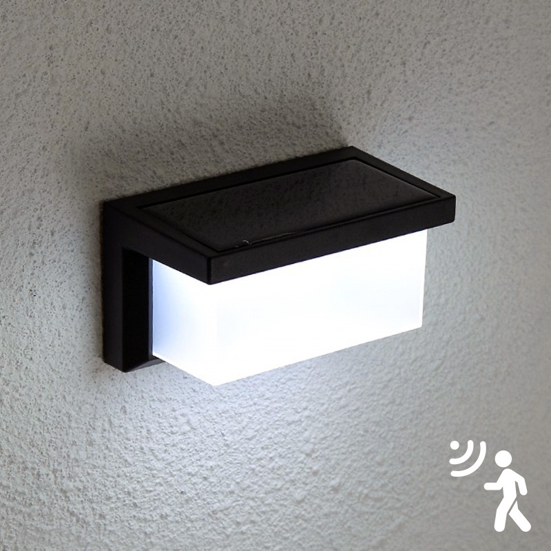 Brilagi - Aplique LED solar con sensor BRICK LED/12W/5,5V 1200 mAh IP65