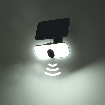 Brilagi - Aplique LED solar con sensor ROOF LED/13W/5V 4000 mAh IP65