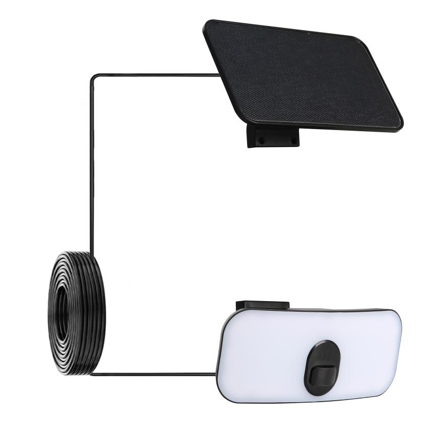 Brilagi - Aplique LED solar con sensor ROOF LED/13W/5V 4000 mAh IP65