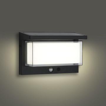 Brilagi - Aplique LED solar con sensor SOL LUME LED/10W/3,7V 4000 mAh IP44