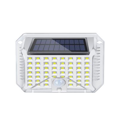 Brilagi - Aplique LED solar con sensor WALLIE LED/4W/5,5V 1200 mAh 6500K IP64 plata
