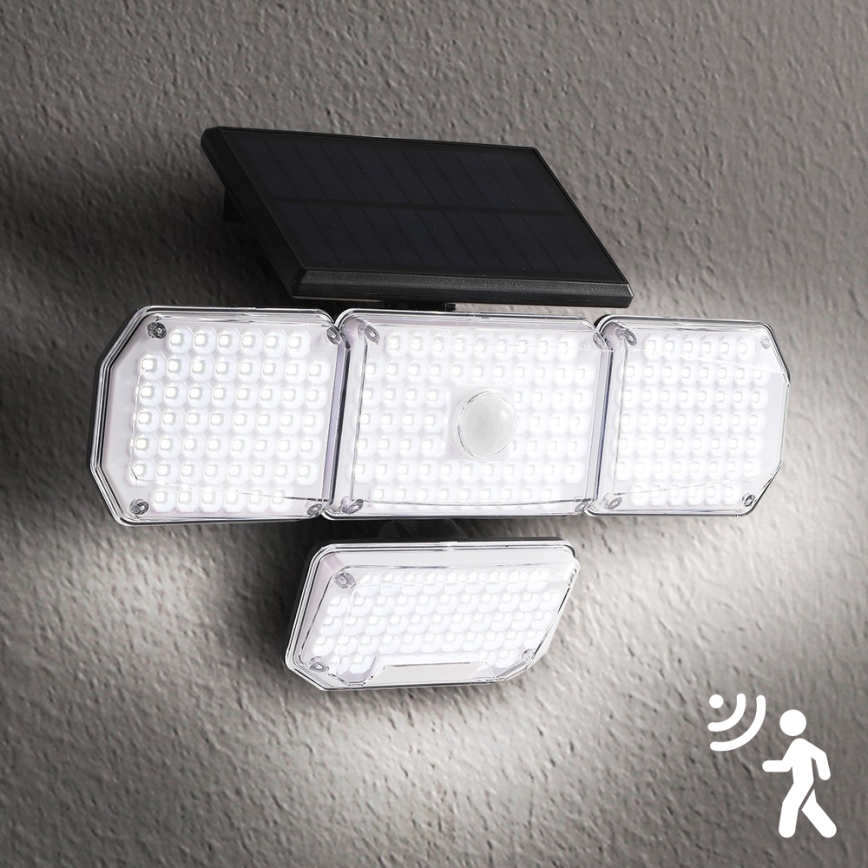 Brilagi - Aplique LED solar con sensor WALLIE LED/5W/5,5V 2400 mAh IP65