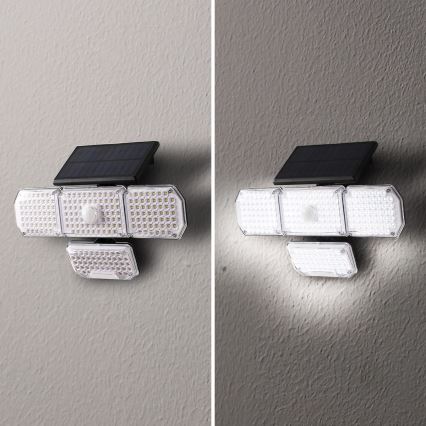 Brilagi - Aplique LED solar con sensor WALLIE LED/5W/5,5V 2400 mAh IP65