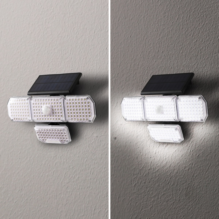 Brilagi - Aplique LED solar con sensor WALLIE LED/5W/5,5V 2400 mAh IP65