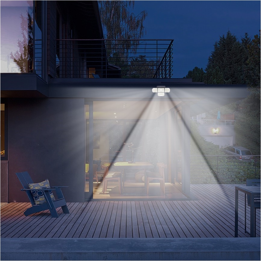 Brilagi - Aplique LED solar con sensor WALLIE LED/5W/5,5V 2400 mAh IP65