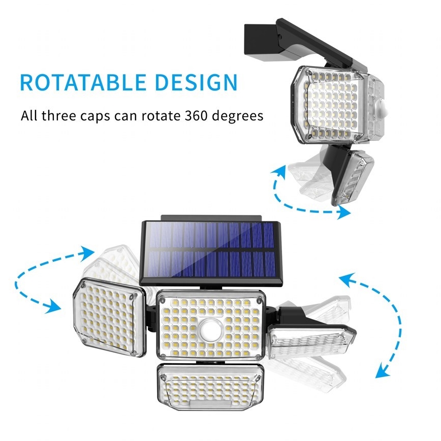 Brilagi - Aplique LED solar con sensor WALLIE LED/5W/5,5V 2400 mAh IP65
