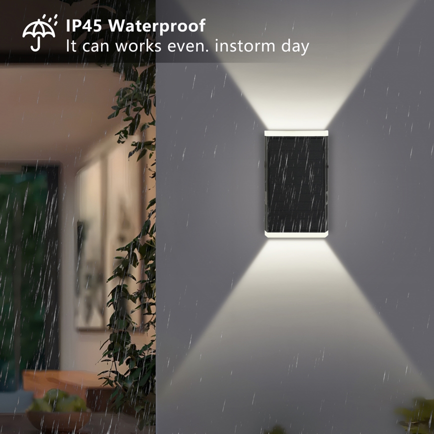 Brilagi - Aplique LED solar SOL GUARD LED/2W/3,7V 2000 mAh IP45