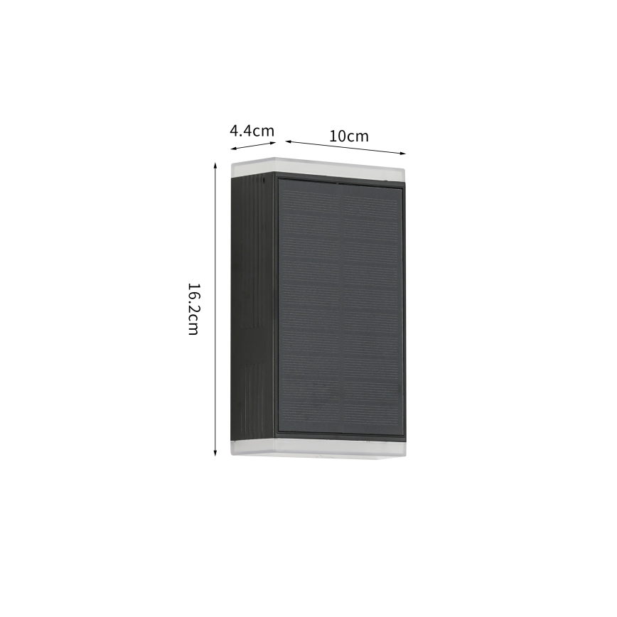 Brilagi - Aplique LED solar SOL GUARD LED/2W/3,7V 2000 mAh IP45