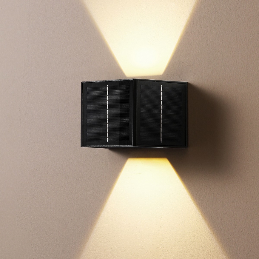 Brilagi - Aplique LED solar SOLAR CUBE LED/2W/3,2V 1300 mAh IP54