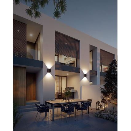 Brilagi - Aplique LED solar SOLAR CUBE LED/2W/3,2V 1300 mAh IP54