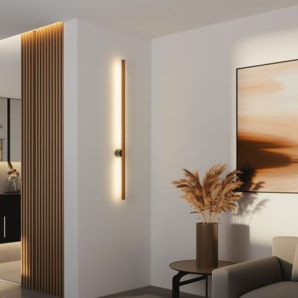 Brilagi - Aplique LED WOODY LINE LED/12W/230V 120 cm roble cereza