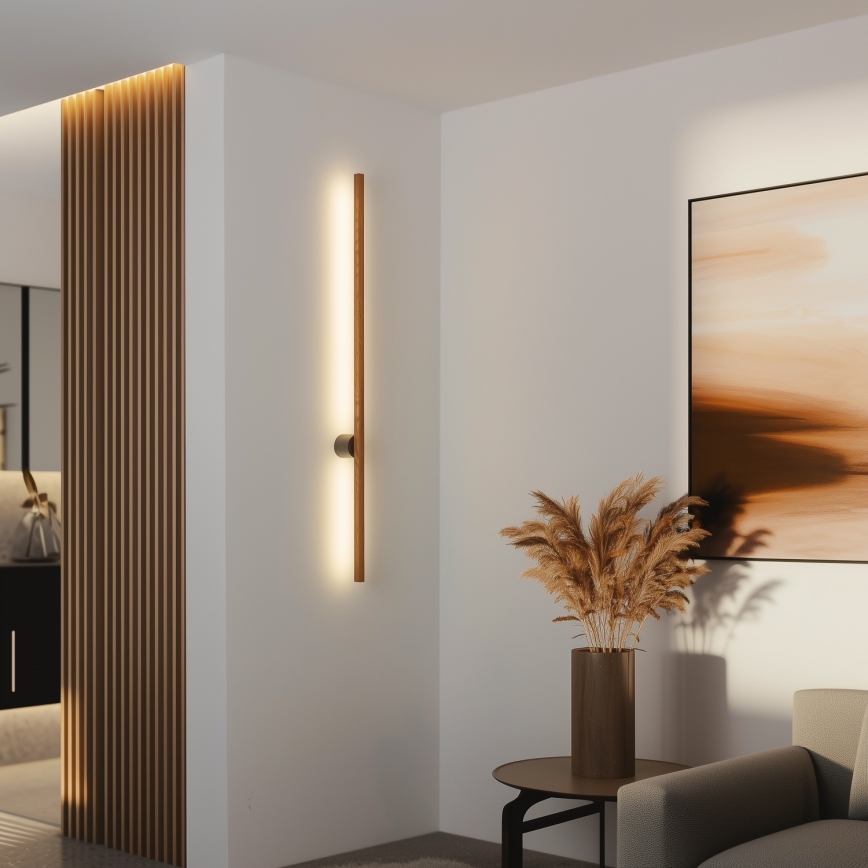 Brilagi - Aplique LED WOODY LINE LED/12W/230V 120 cm roble cereza